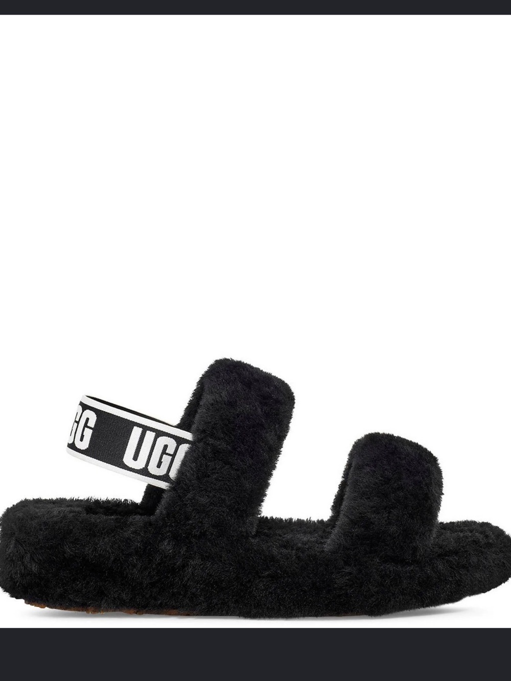 UGG Oh Yeah sheepskin Slippers  Black 9